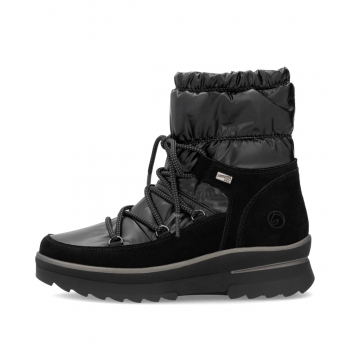 Remonte Damen Schnürstiefel - Schwarz