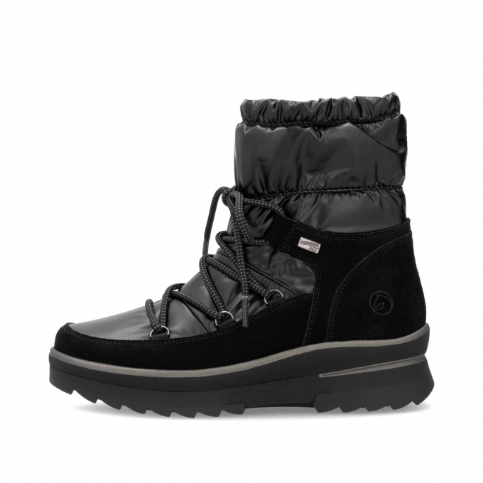 Remonte Damen Schnürstiefel - Schwarz