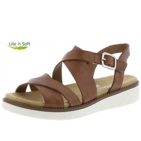 Remonte bequeme Sandale in braun