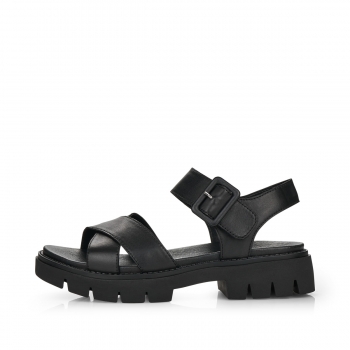 Remonte Damen Riemchensandalen - Schwarz