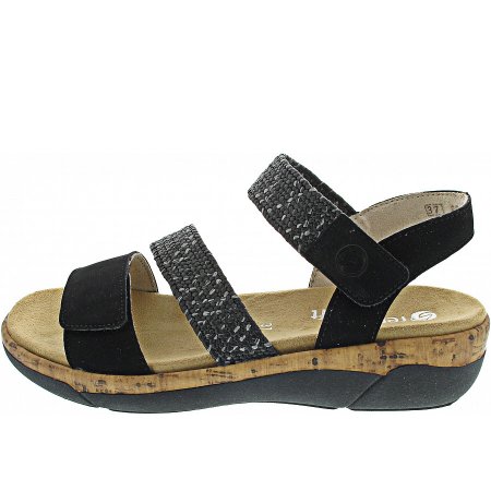 Remonte Sandale in schwarz/black