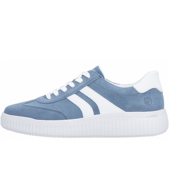 Remonte sportlicher Schnürer in blau kombi 14