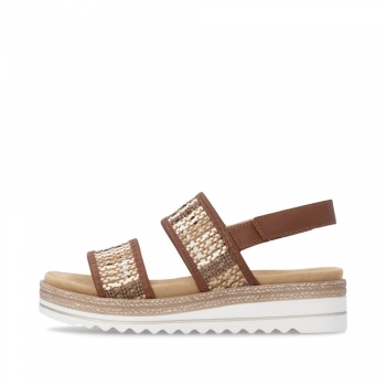Remonte Damen Riemchensandalen - Braun