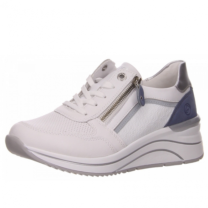 Remonte Schnürer in weiß kombi.