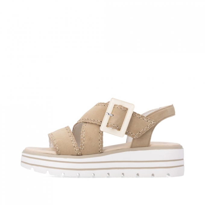 Remonte Damen Keilsandaletten - Beige