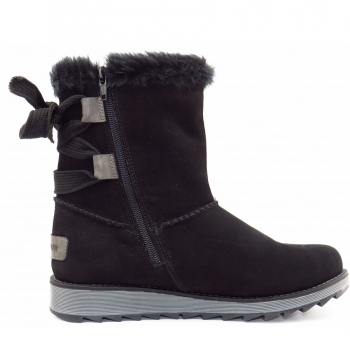 Remonte schwarz Lammfell Stiefel in SCHWARZ/FU