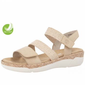 Remonte bequeme Sandale in beige
