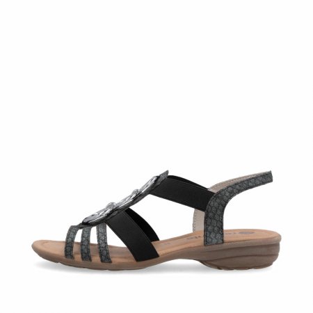 Remonte Damen Riemchensandalen - Grau