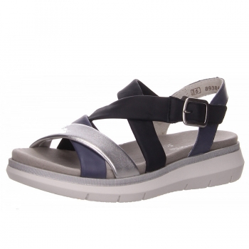 Remonte Sandalette in blau kombi.