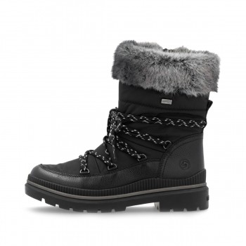 Remonte Damen Schnürstiefel - Schwarz