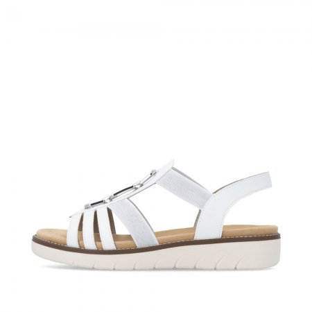 Remonte Damen Riemchensandalen - Weiss