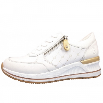 Remonte sportlicher Schnürer in 80 Weiss