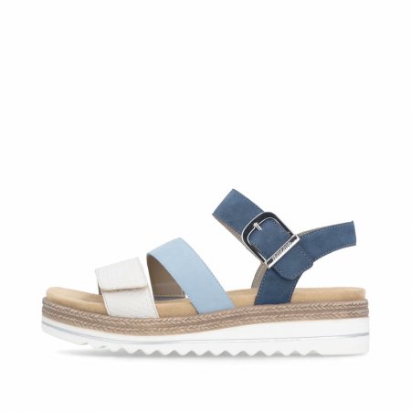 Remonte Damen Riemchensandalen - Blau