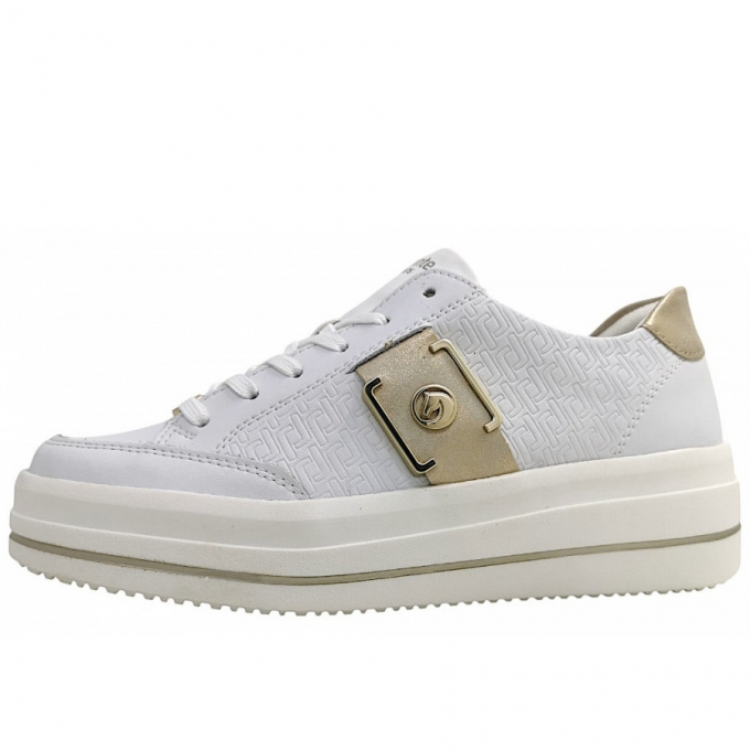 Remonte sportlicher Schnürer in weiss kombi 80