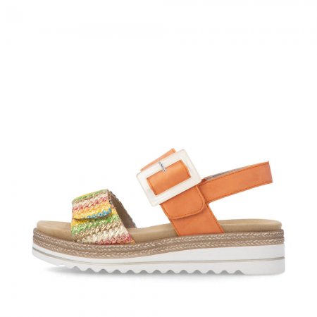 Remonte Damen Keilsandaletten - Orange