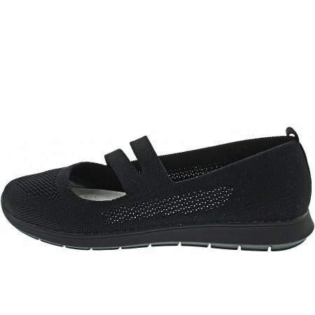 Remonte Ballerina in schwarz