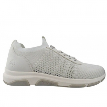 Remonte sportlicher Schnürer in reinweiss/white