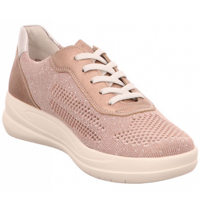 Remonte Sportliche Schnürer in rose-silver/rose/silver