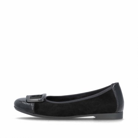 Remonte Damen Ballerinas - Schwarz