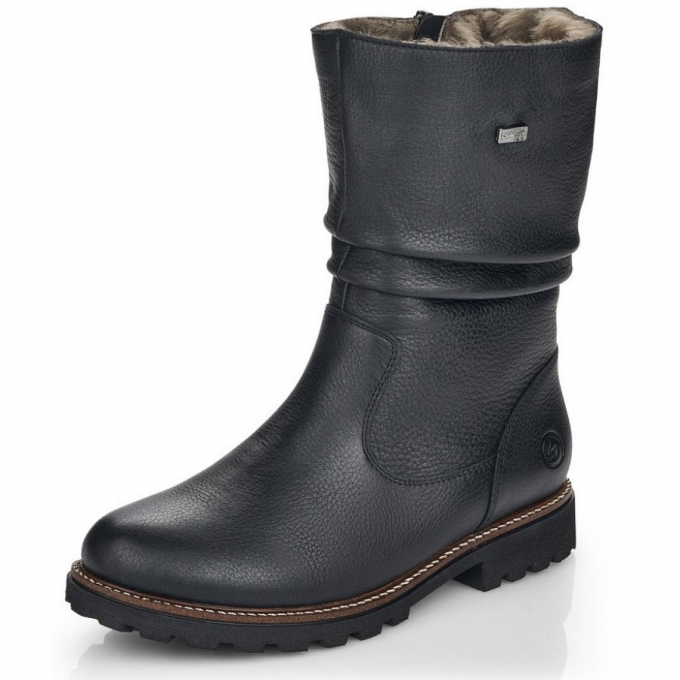Remonte Stiefel in schwarz schwarz Lammfell