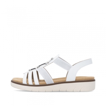 Remonte Damen Riemchensandalen - Weiss