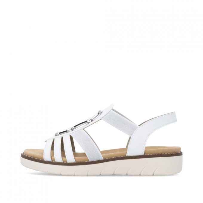 Remonte Damen Riemchensandalen - Weiss