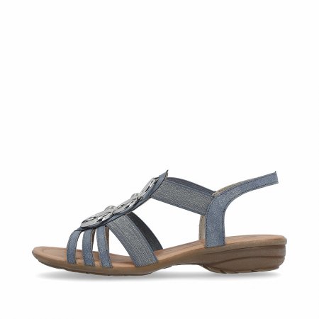 Remonte Damen Riemchensandalen - Blau