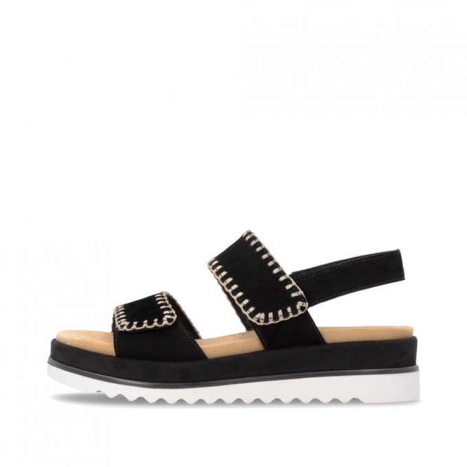 Remonte Damen Riemchensandalen - Schwarz