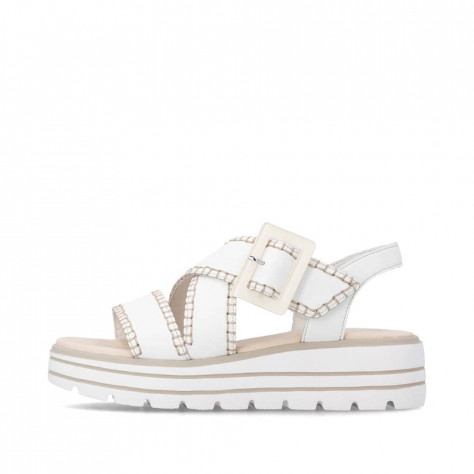 Remonte Damen Keilsandaletten - Weiss