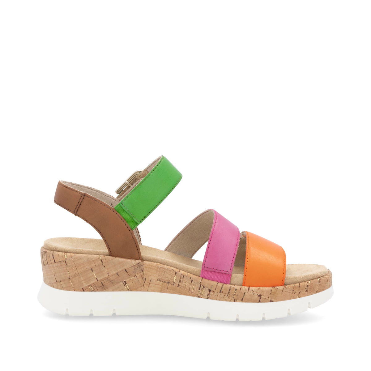 Remonte Damen Keilsandaletten - Bunt