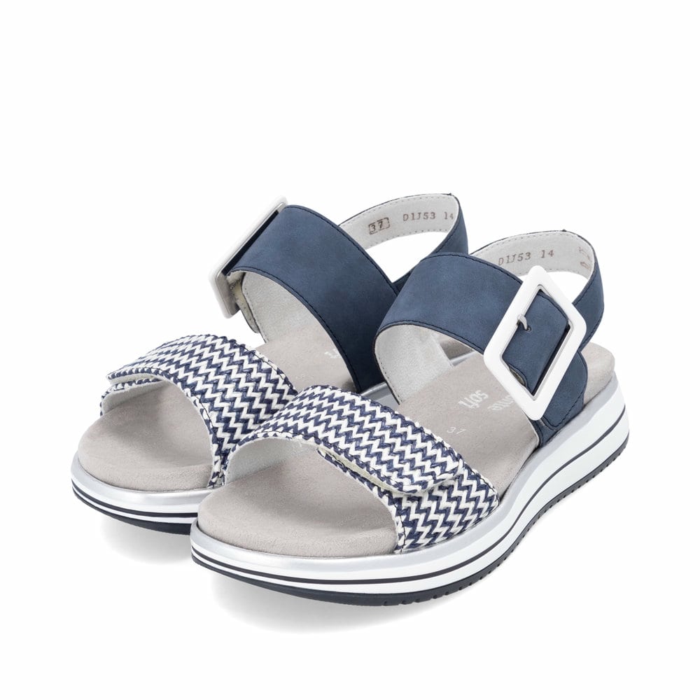 Remonte Damen Riemchensandalen - Blau