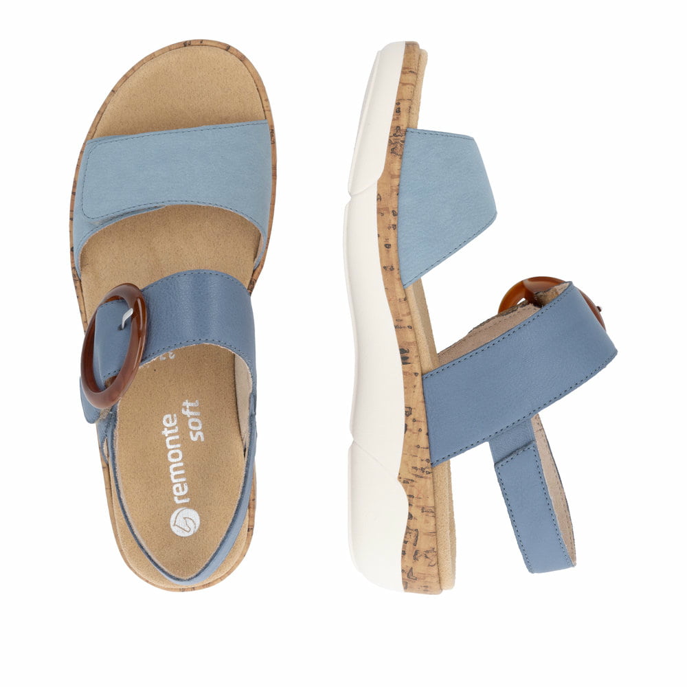 Remonte Damen Riemchensandalen - Blau