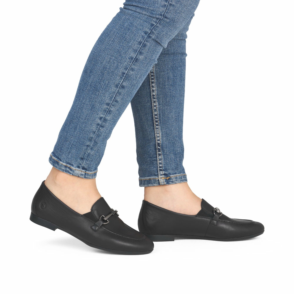Remonte Damen Loafer - Schwarz