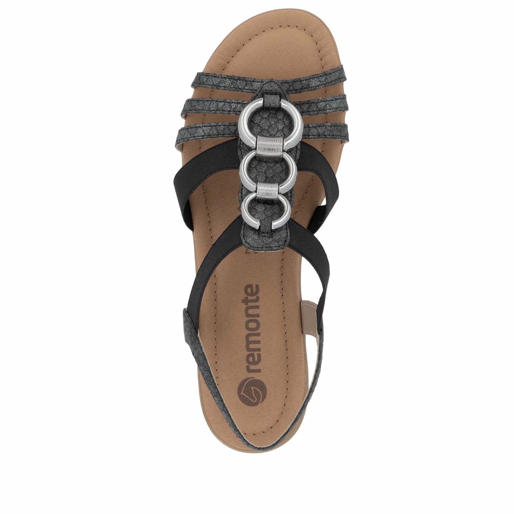 Remonte Damen Riemchensandalen - Grau