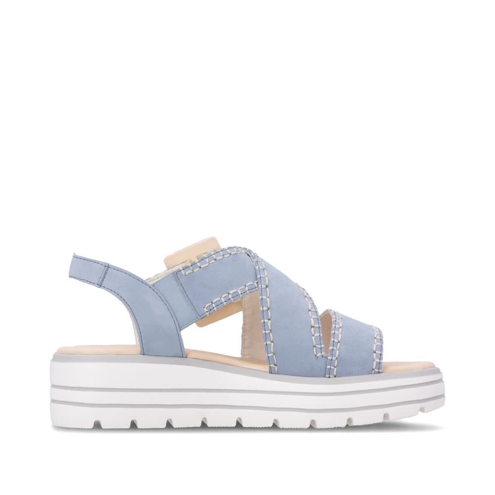Remonte Damen Keilsandaletten - Blau