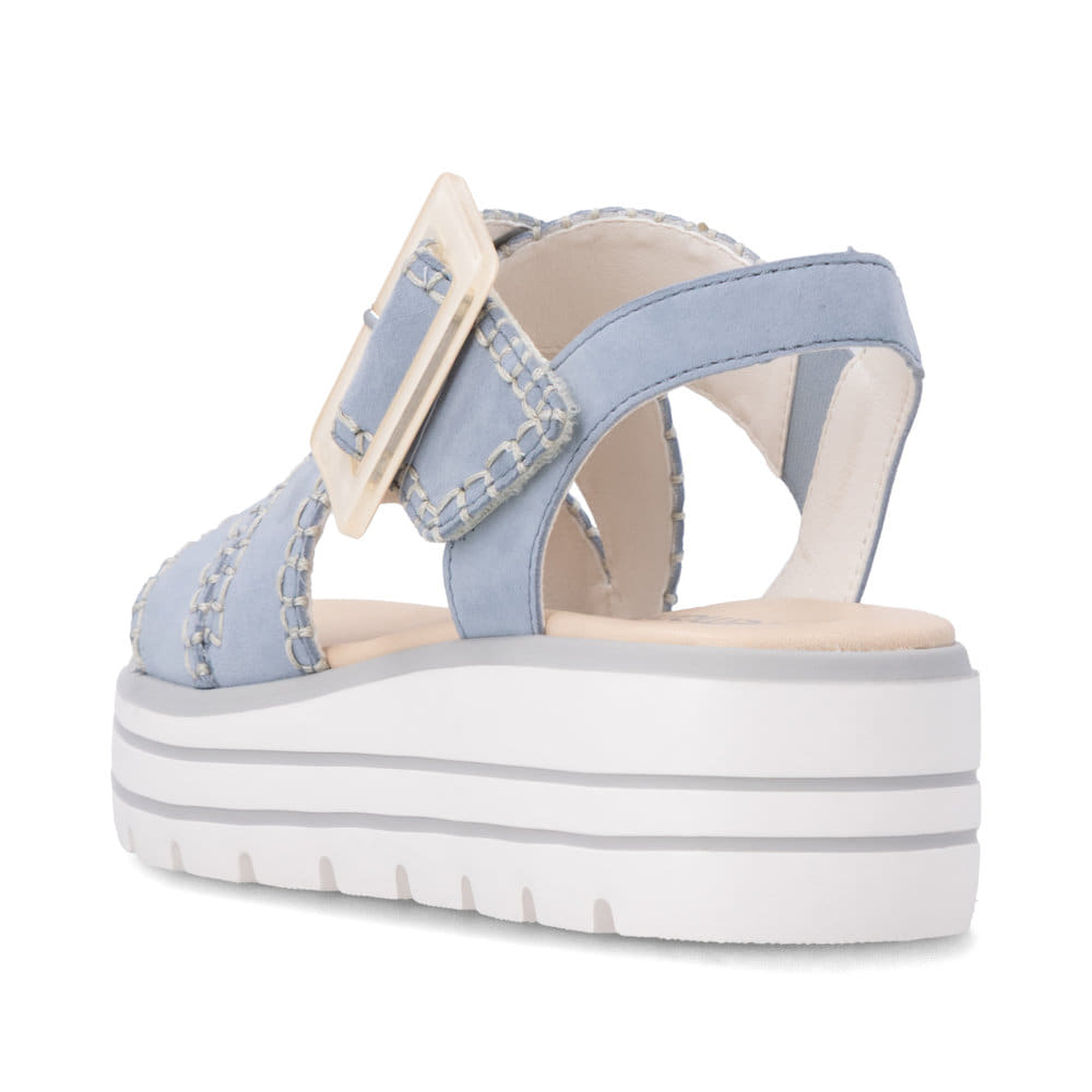 Remonte Damen Keilsandaletten - Blau