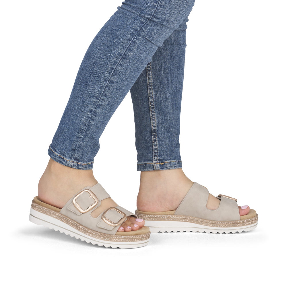 Remonte Damen Pantoletten - Beige