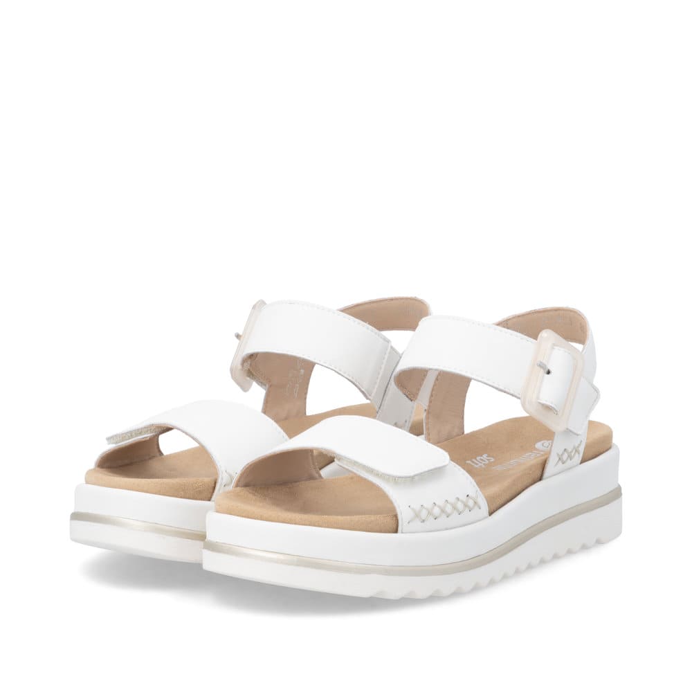 Remonte Damen Riemchensandalen - Weiss
