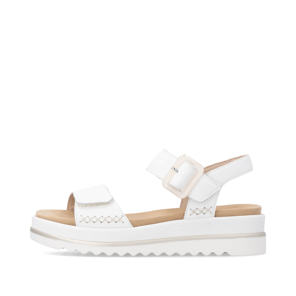 Remonte Damen Riemchensandalen - Weiss