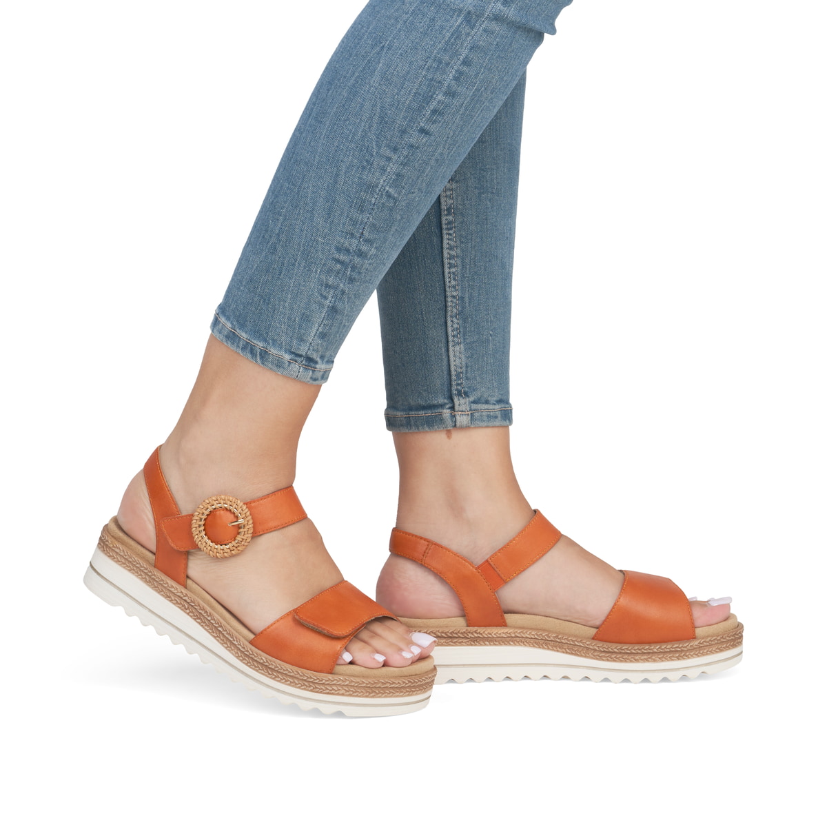 Remonte Damen Riemchensandalen - Orange