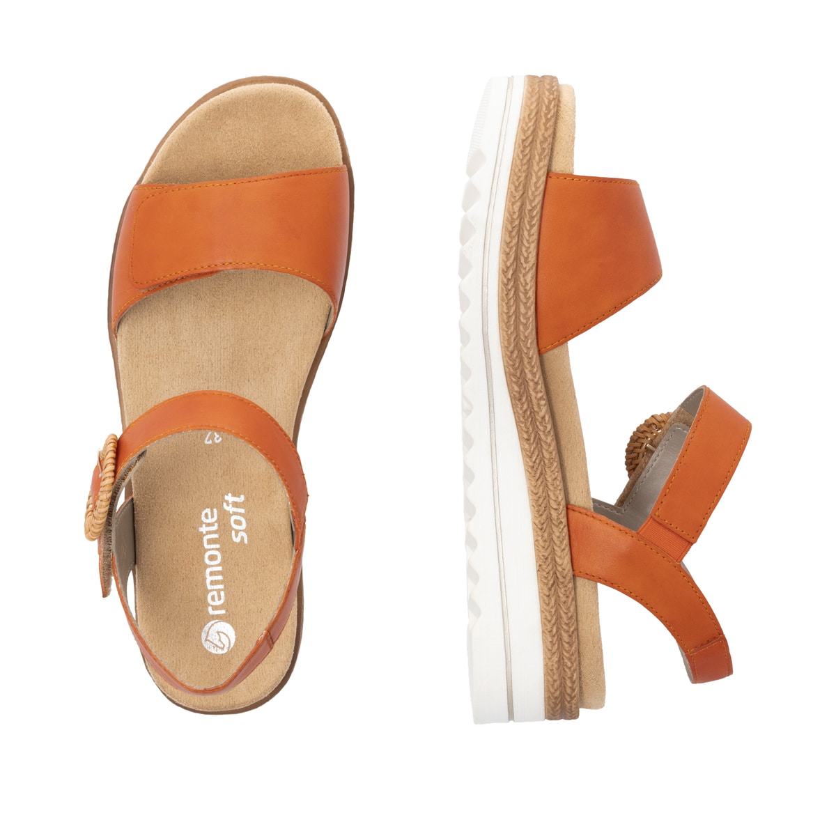 Remonte Damen Riemchensandalen - Orange