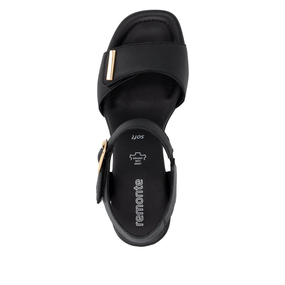 Remonte Damen Riemchensandaletten - Schwarz