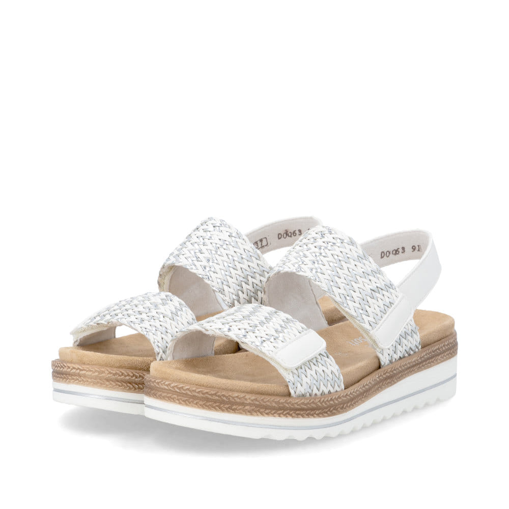 Remonte Damen Keilsandaletten - Silber/Platin