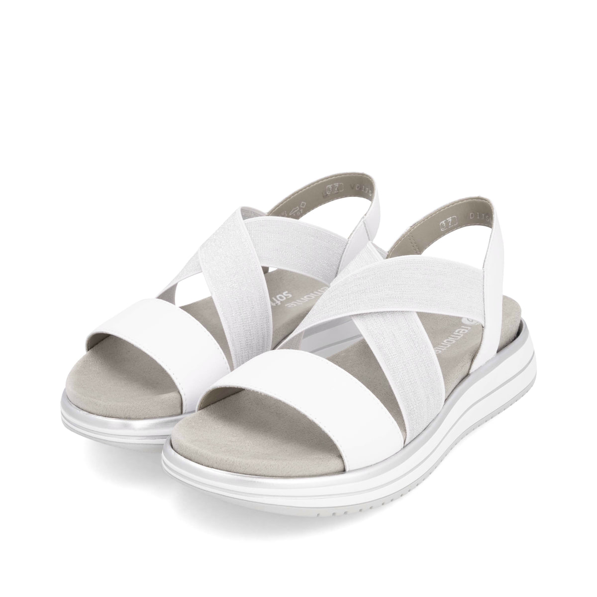 Remonte Damen Riemchensandalen - Weiss