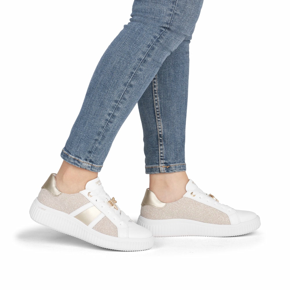 Remonte Damen Schnürschuhe - Gold