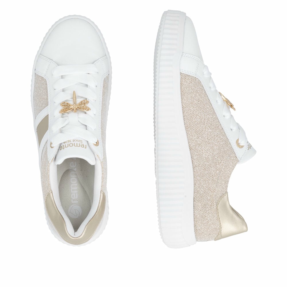 Remonte Damen Schnürschuhe - Gold