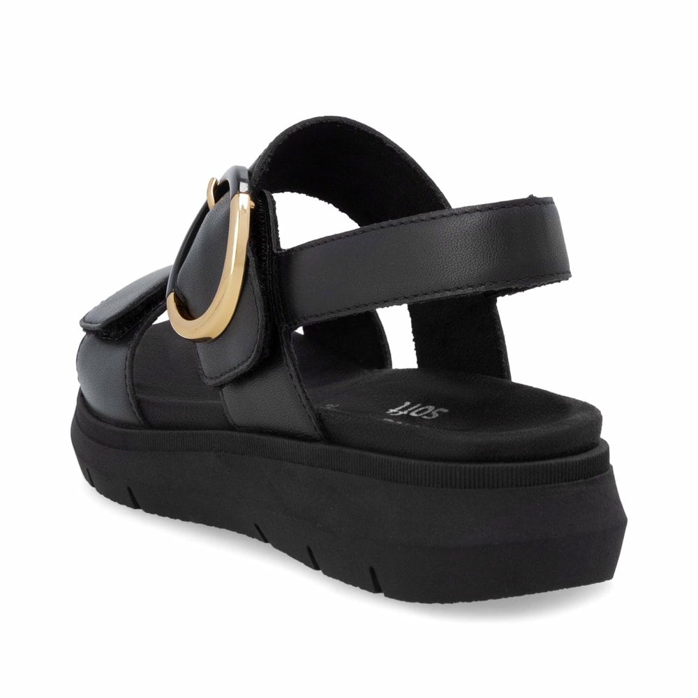 Remonte Damen Riemchensandalen - Schwarz