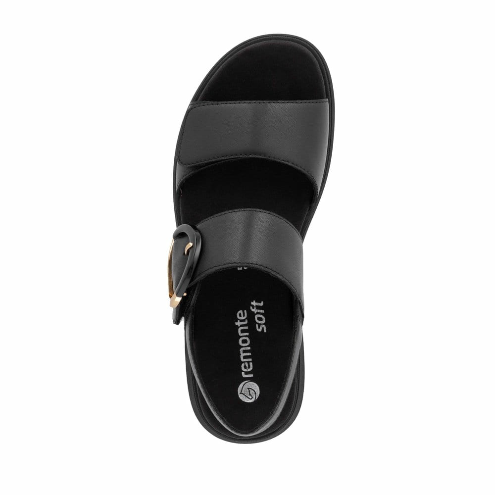 Remonte Damen Riemchensandalen - Schwarz