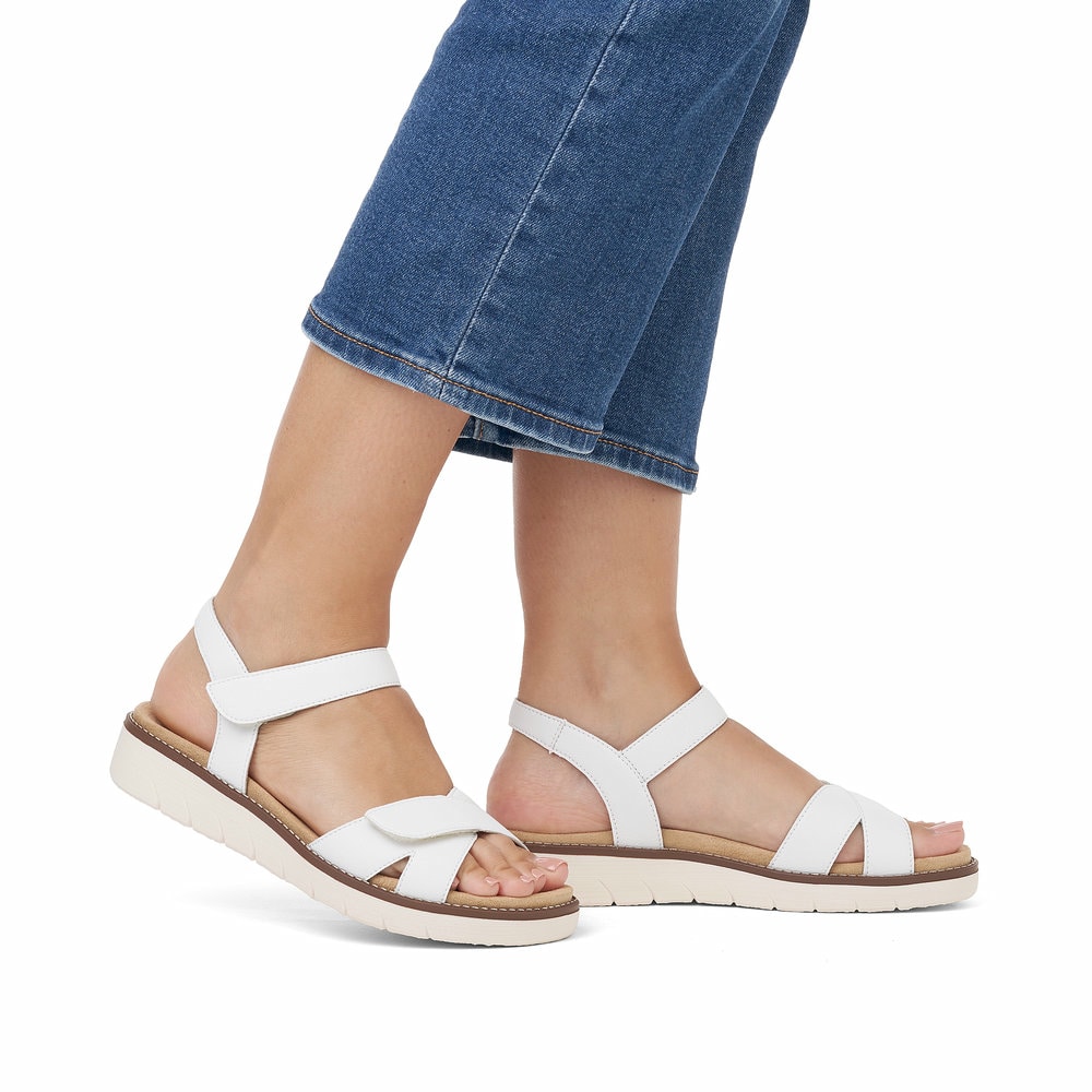 Remonte Damen Riemchensandalen - Weiss