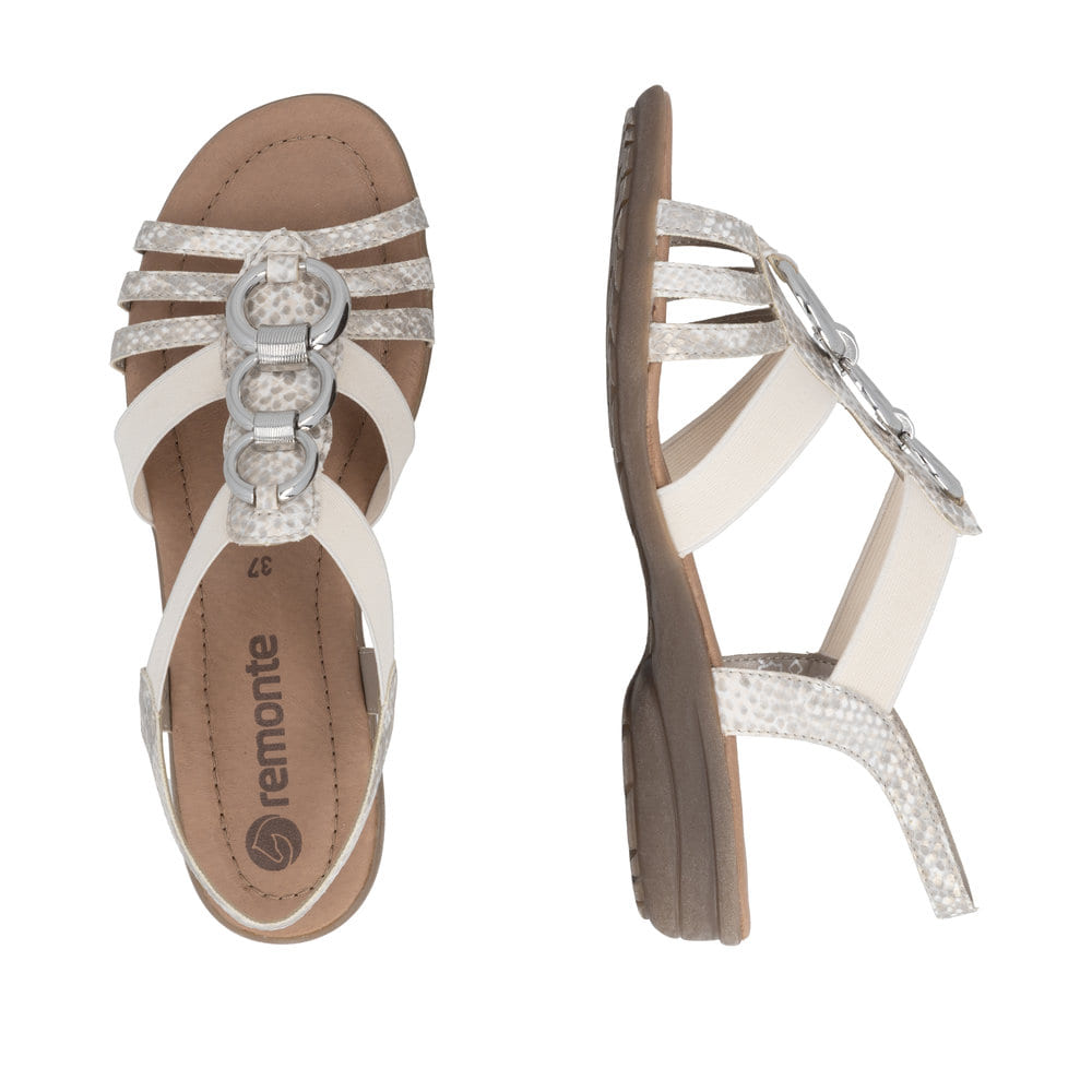 Remonte Damen Riemchensandalen - Metallic